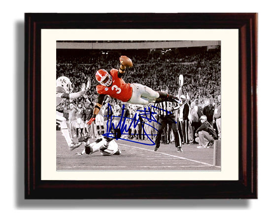 Georgia Football Todd Gurley Flying Touchdown Dive College Football Wall Art 8x10 Beveled Frame wall art print – College Football decor