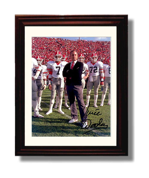 Georgia Football - Vince Dooley Sideline Command Presence 8x10 Beveled Frame college football wall art