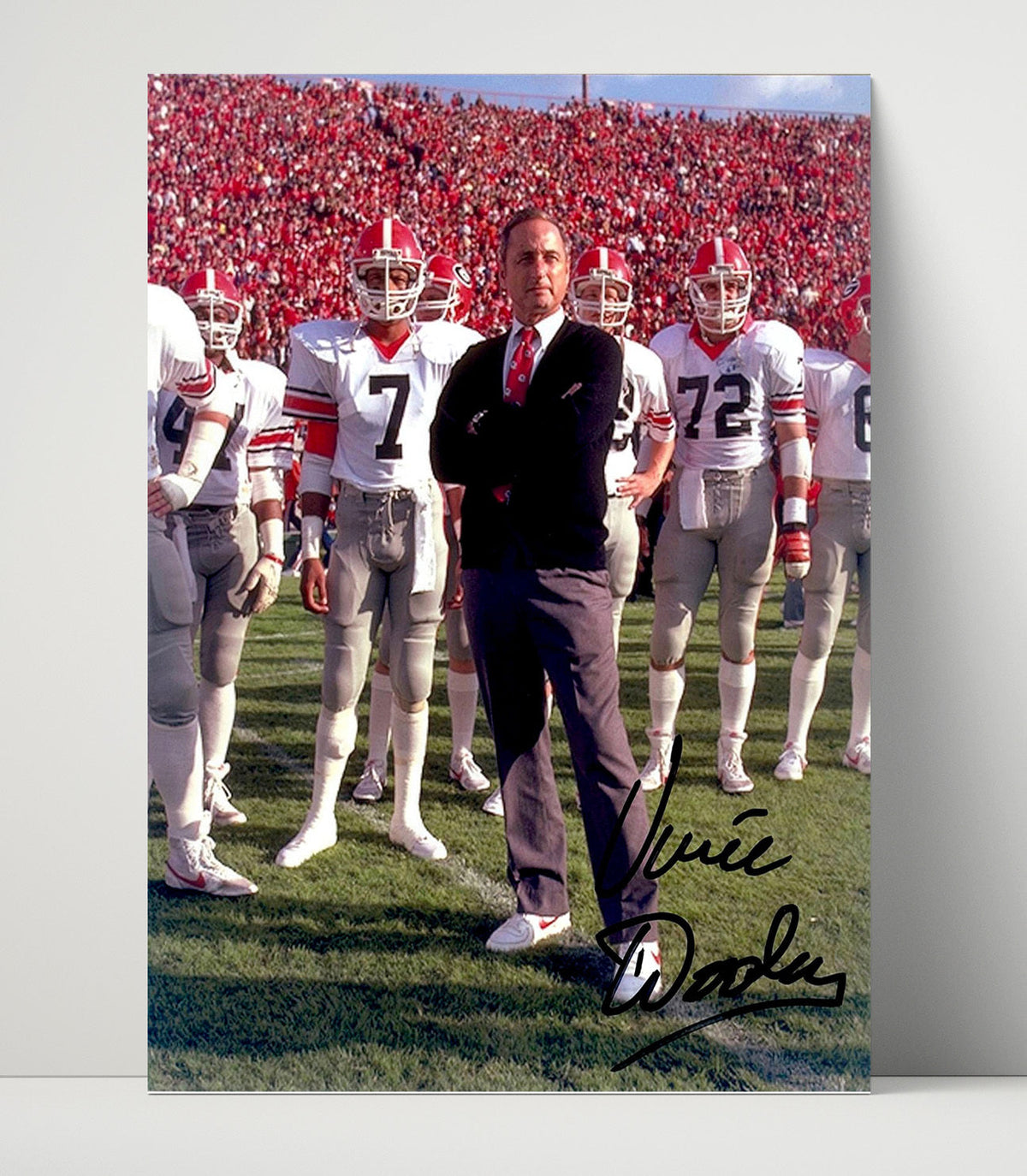 Georgia Football - Vince Dooley Sideline Command Presence 8x10 Unframed Print college football wall art