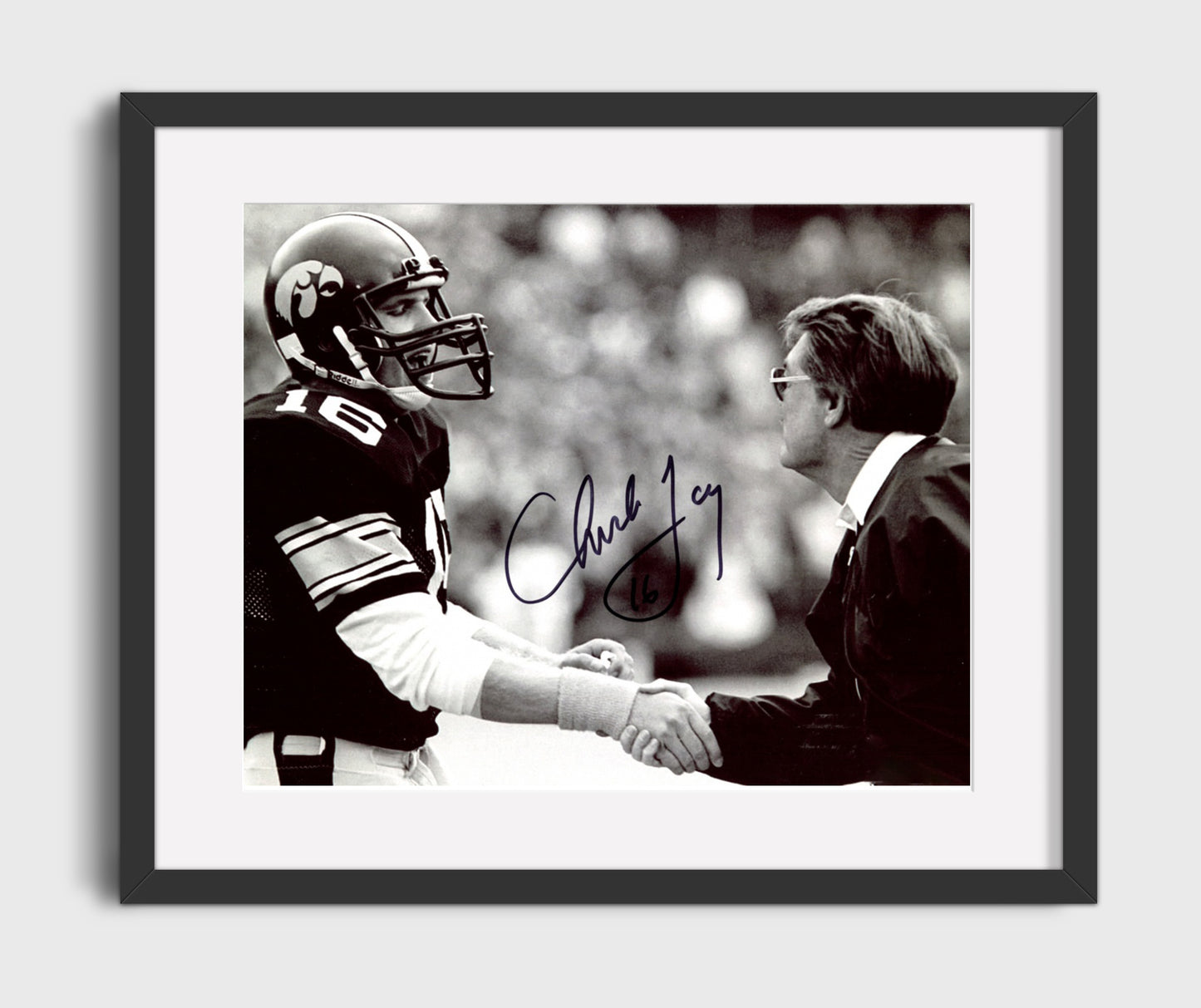 Iowa Football - Chuck Long Sideline Portrait 8x10 Gallery Frame college football wall art
