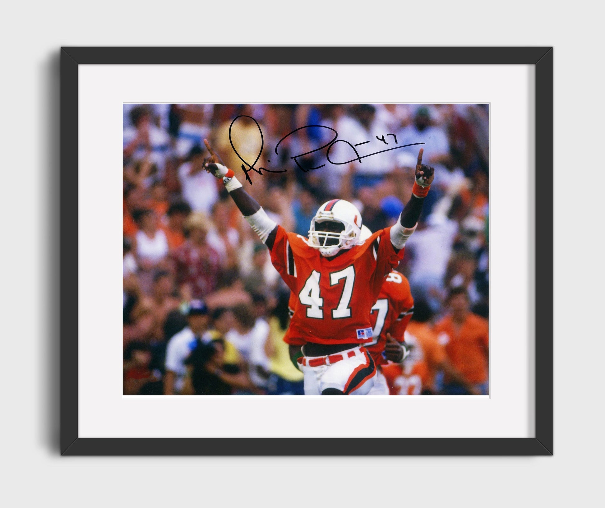 Miami Football - Michael Irvin Touchdown Celebration Arms Raised 8x10 Gallery Frame college football wall art