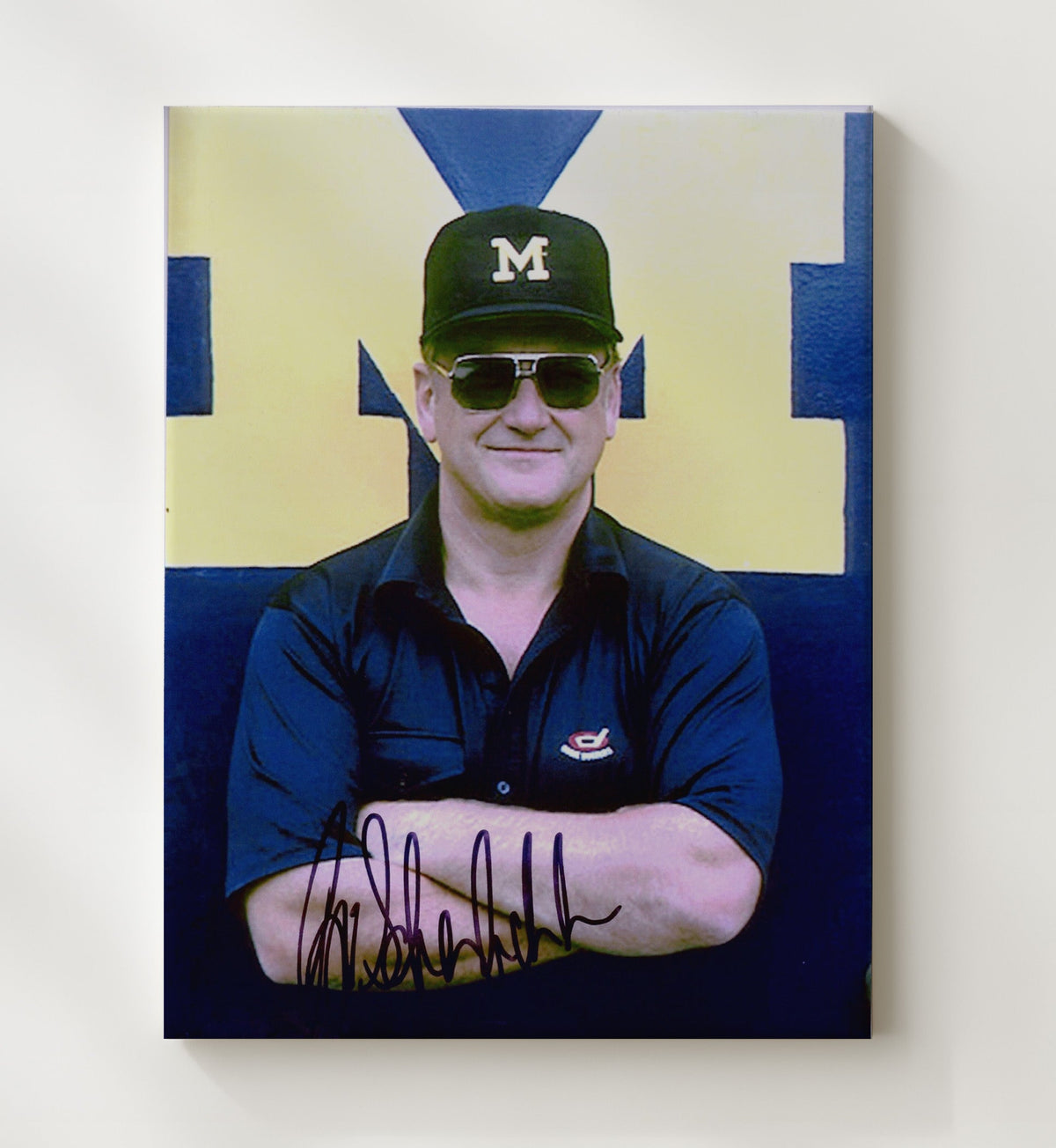Michigan Football - Bo Schembechler Michigan Legend Leader 8x10 Canvas college football wall art