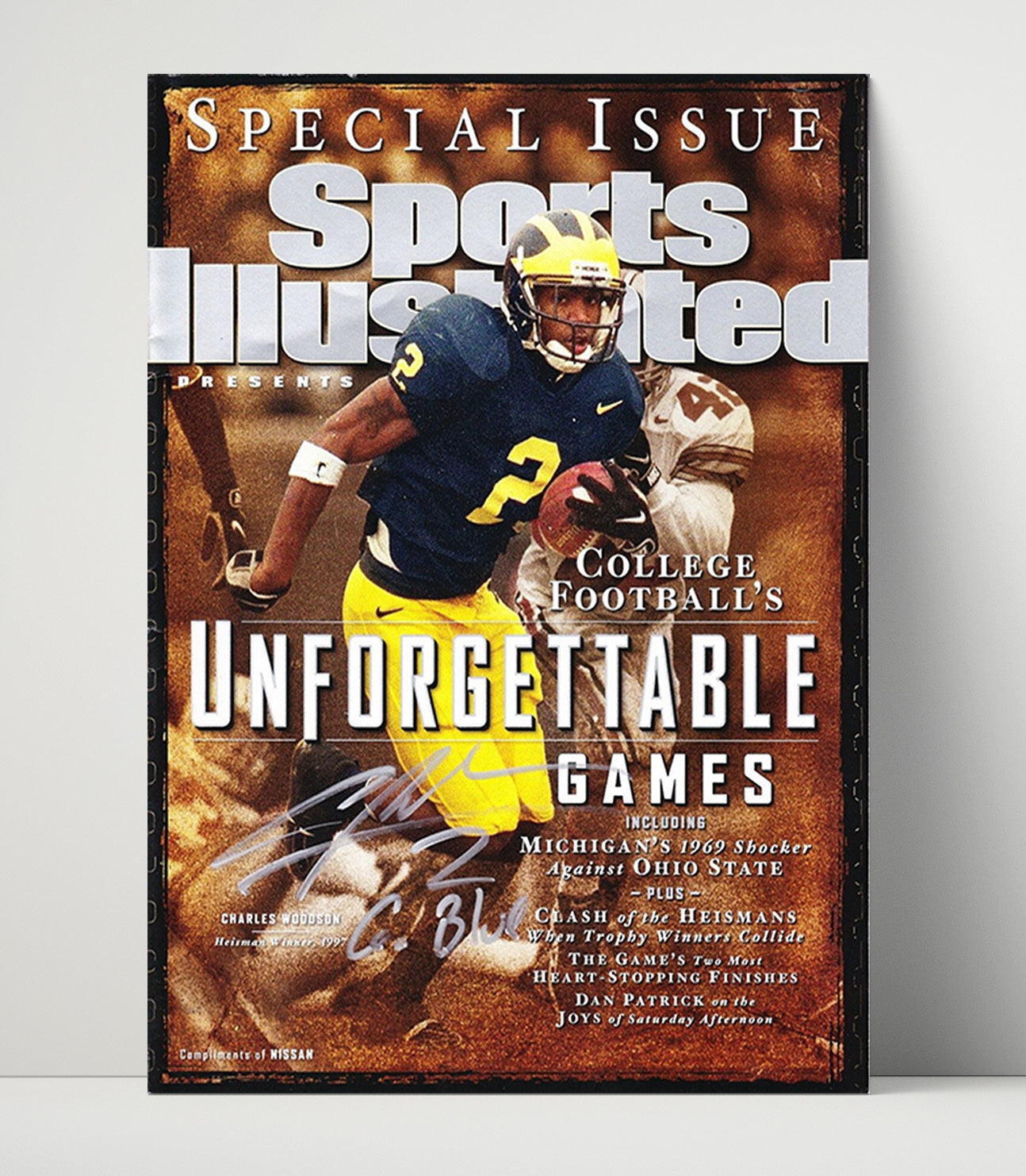 Michigan Football Charles Woodson Heisman Legend SI Cover College Football Wall Art 16x20 Unframed Print wall art print – College Football decor