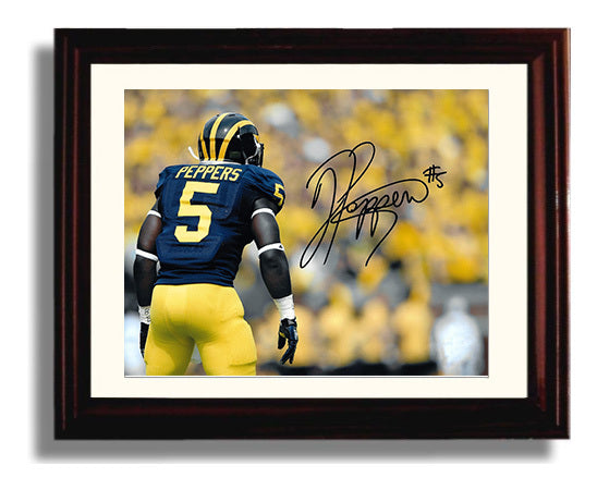 Michigan Football - Jabrill Peppers Wolverine Versatility 8x10 Beveled Frame college football wall art