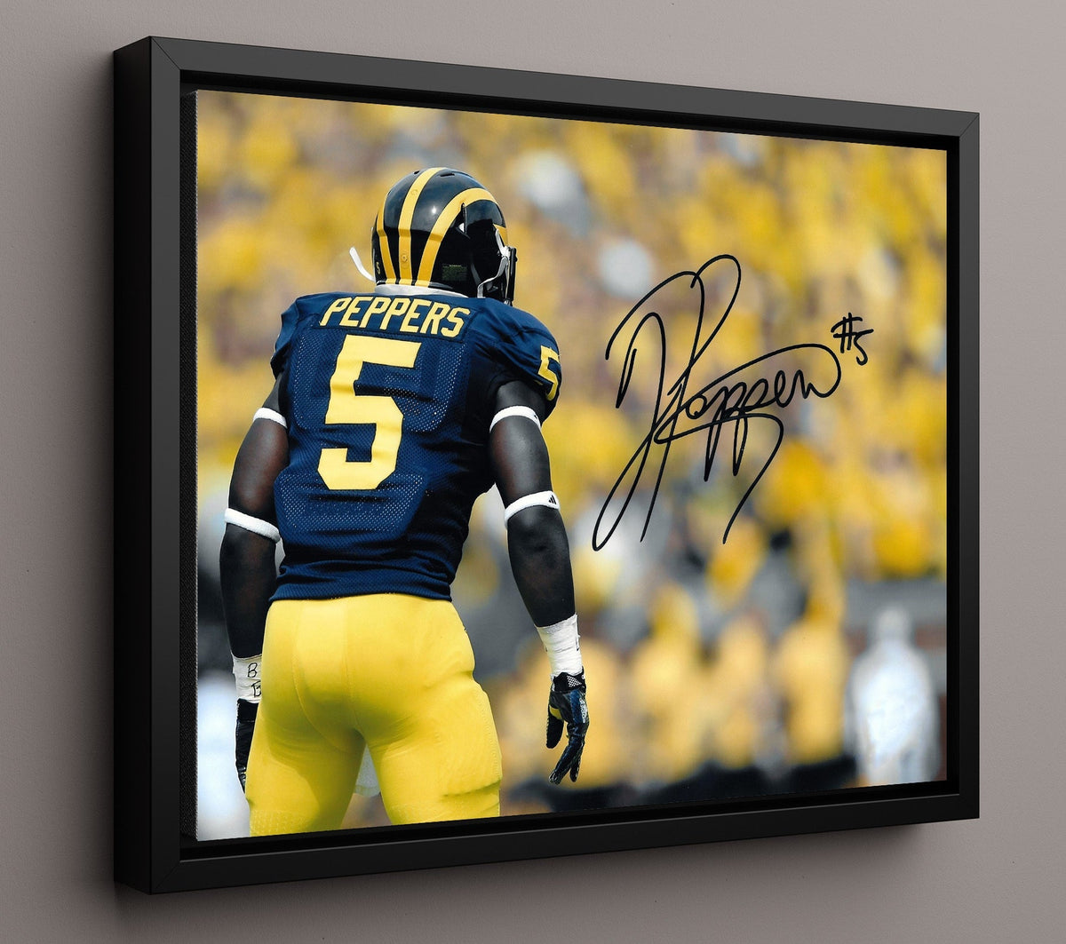 Michigan Football - Jabrill Peppers Wolverine Versatility 8x10 Framed Canvas college football wall art