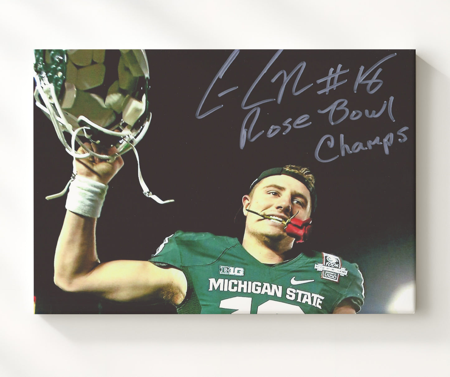 Michigan State Football - Connor Cook Rose BowlSpartan Glory 8x10 Canvas college football wall art