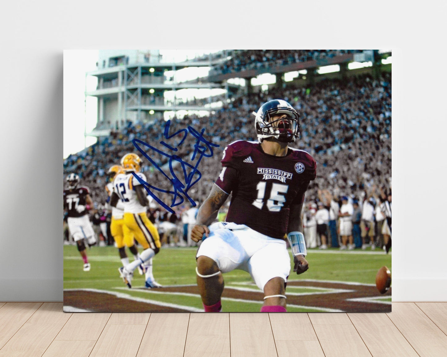Mississippi State Football - Dak Prescott End Zone Roar 8x10 Unframed Print college football wall art