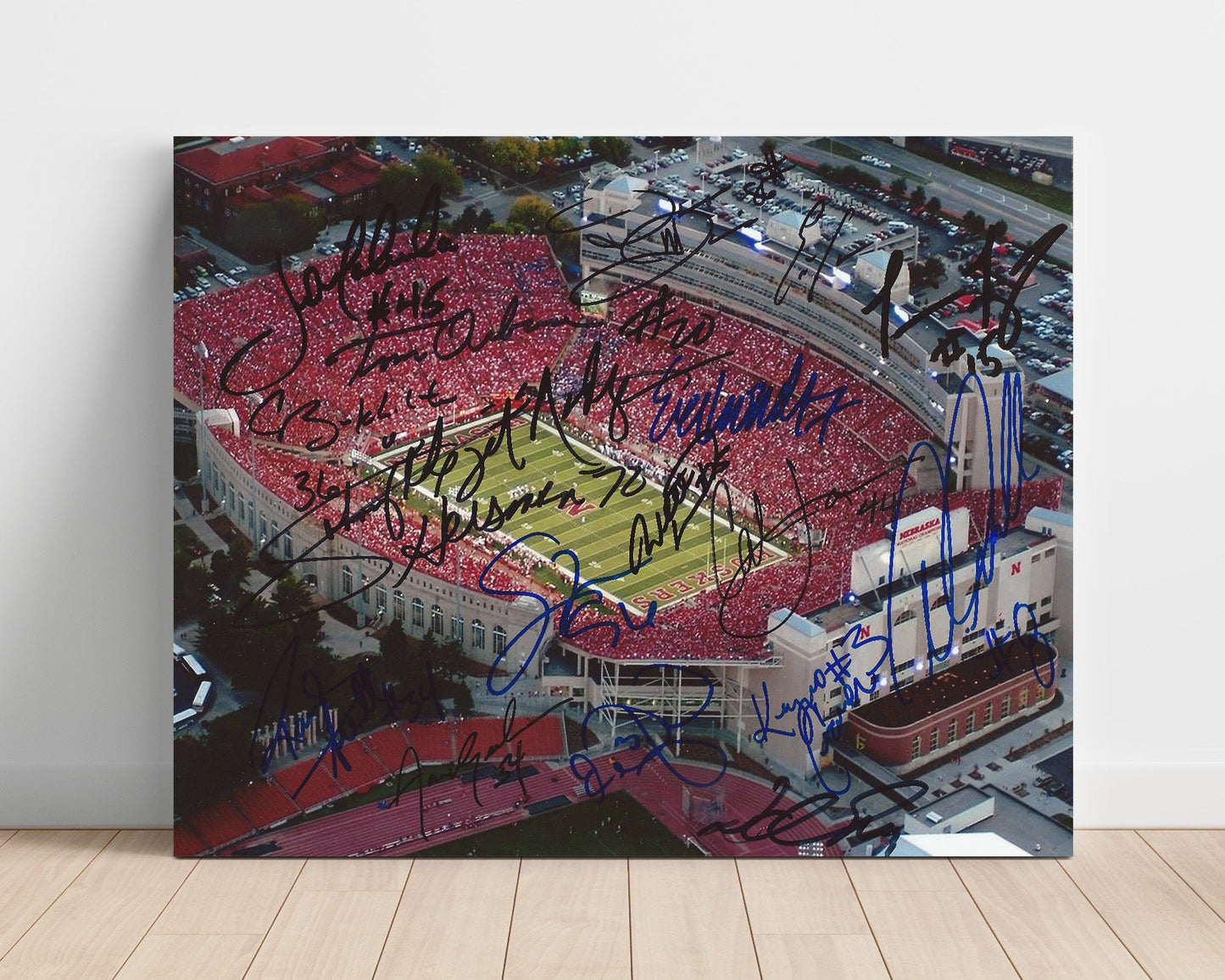 Nebraska Football - Memorial Stadium Sea of Red Aerial 8x10 Unframed Print college football wall art