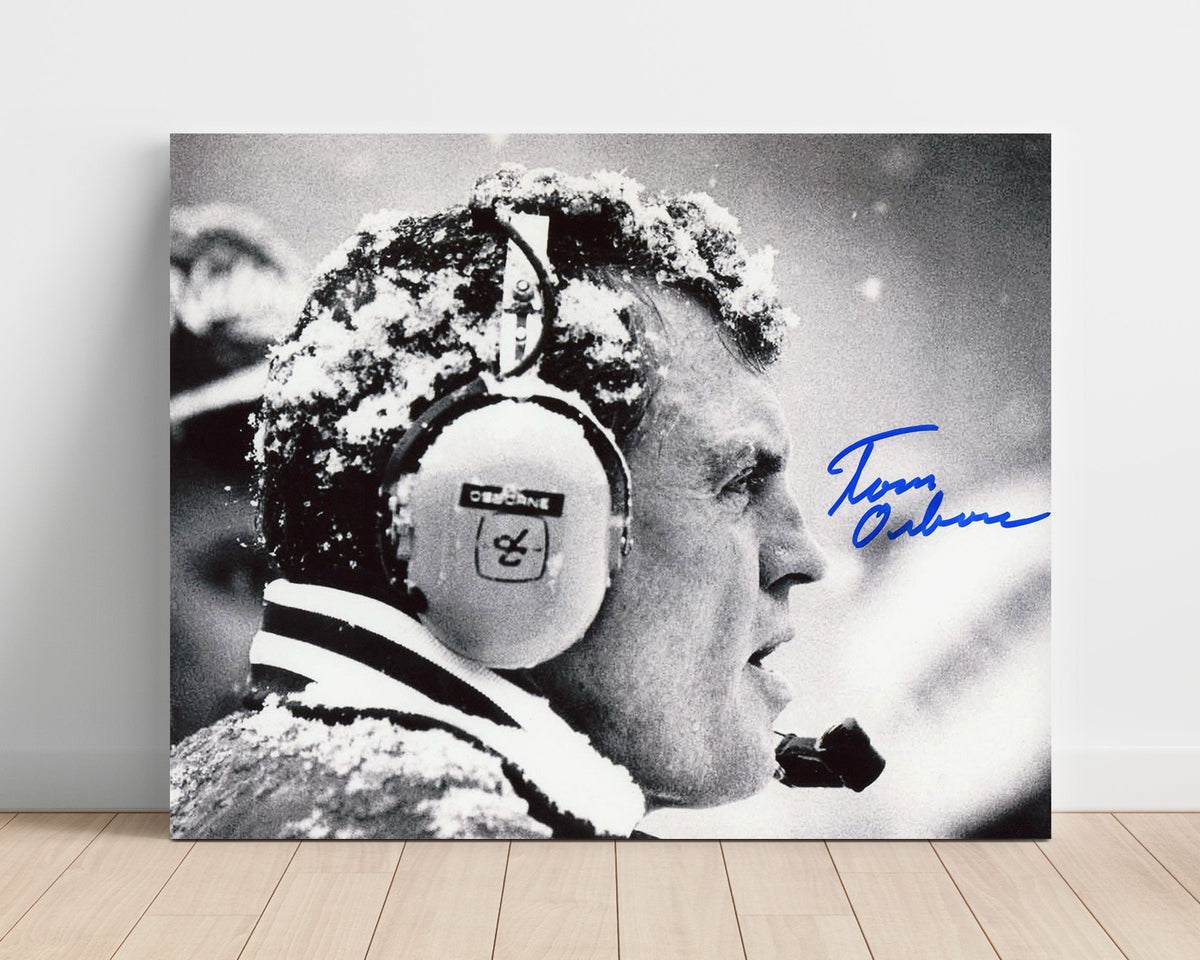 Nebraska Football - Tom Osborne Snowy Sideline Coaching 8x10 Unframed Print college football wall art