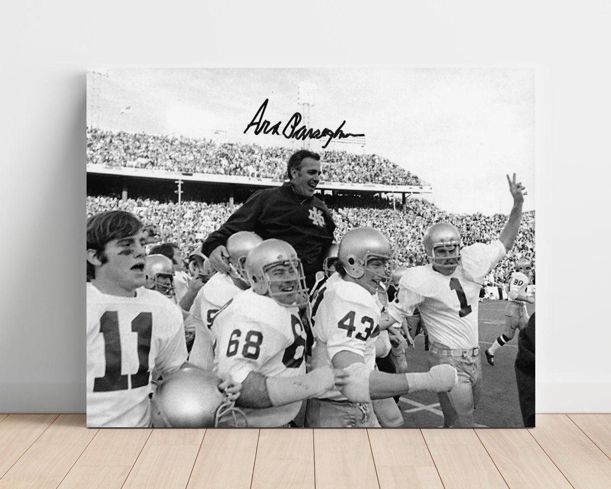 Notre Dame Football - Ara Parseghian Championship Sideline Celebration 8x10 Unframed Print college football wall art