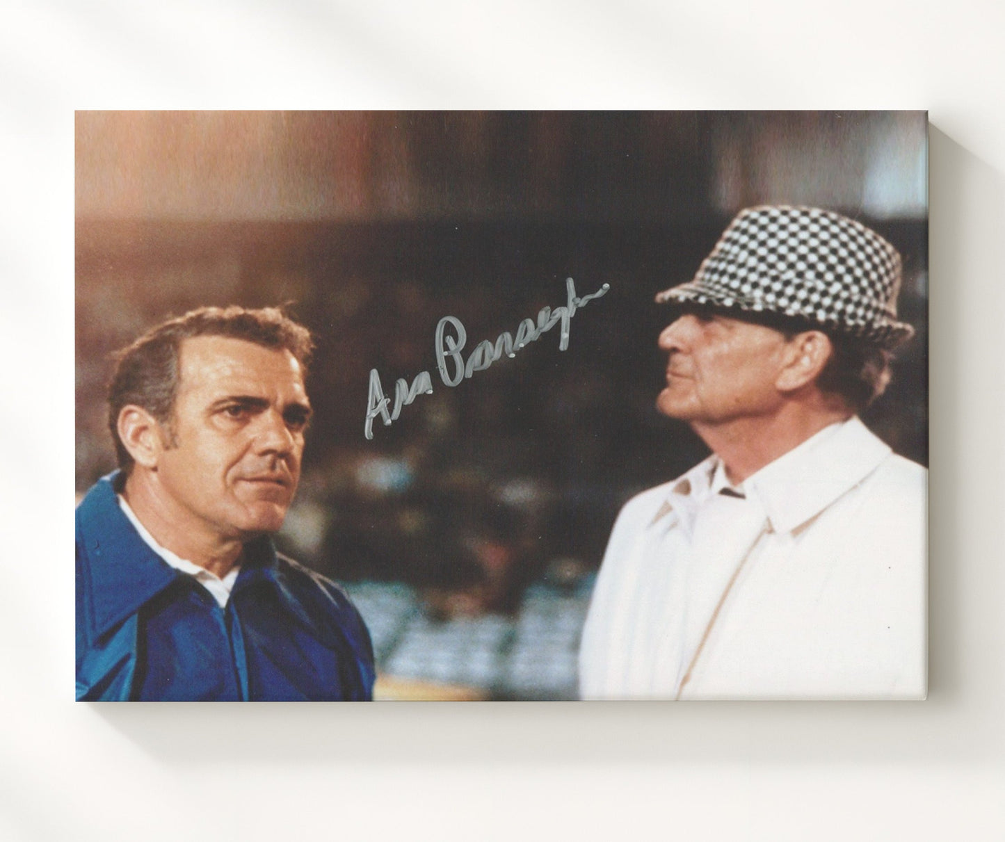 Notre Dame Football - Ara Parseghian and Bear Bryant Sideline Meeting Legendary Coaches 8x10 Canvas college football wall art