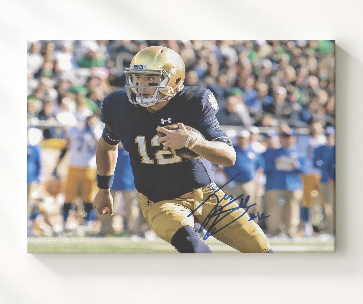 Notre Dame Football - Ian Book Scramble Run 8x10 Canvas college football wall art