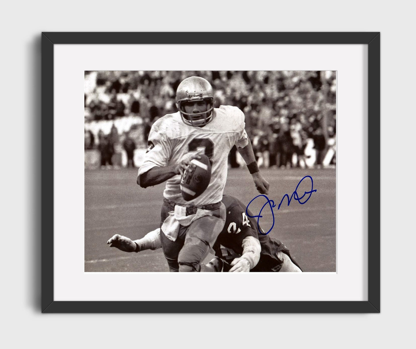 Notre Dame Football - Joe Montana Breakaway Run Vintage 8x10 Gallery Frame college football wall art