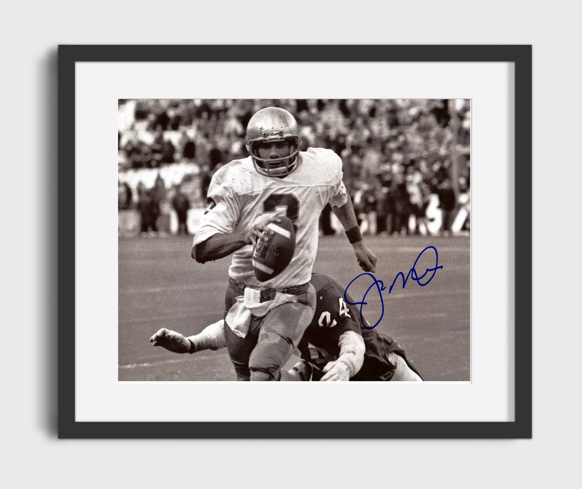 Notre Dame Football - Joe Montana Breakaway Run Vintage 8x10 Gallery Frame college football wall art