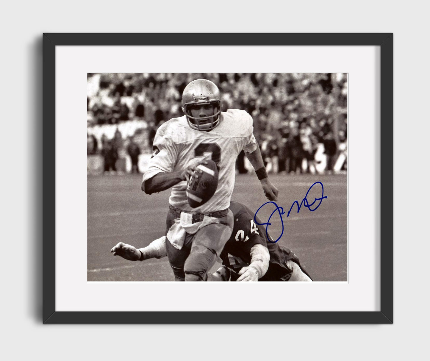 Notre Dame Football - Joe Montana Breakaway Run Vintage 8x10 Gallery Frame college football wall art