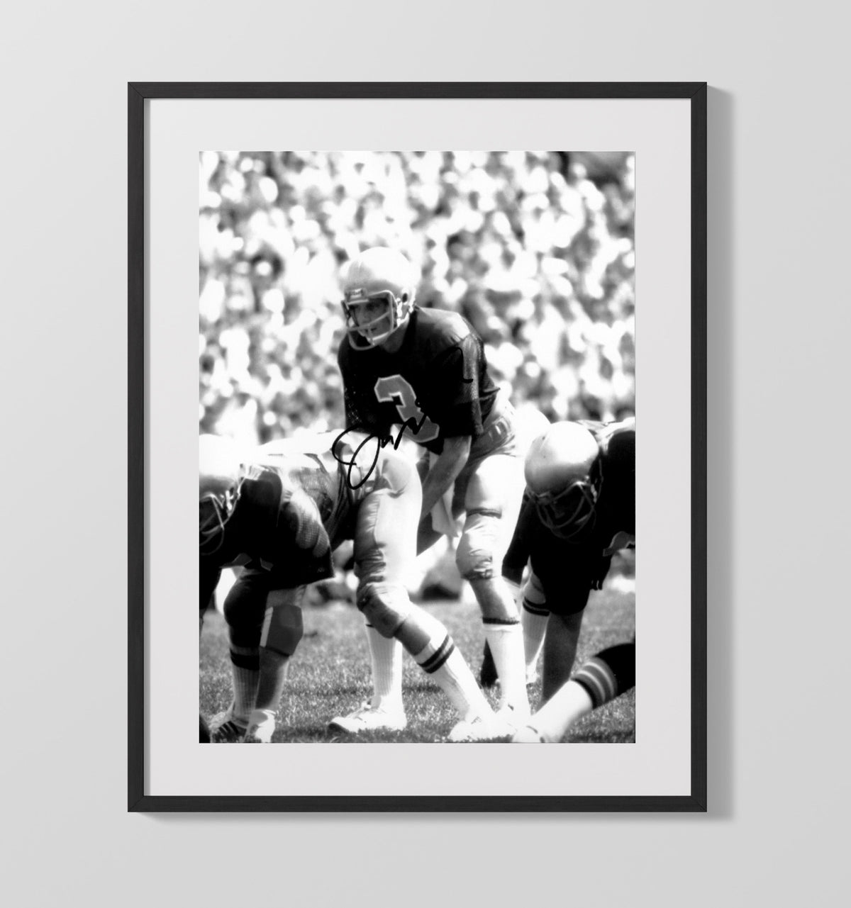 Notre Dame Football - Joe Montana Vintage Field Command 8x10 Gallery Frame college football wall art
