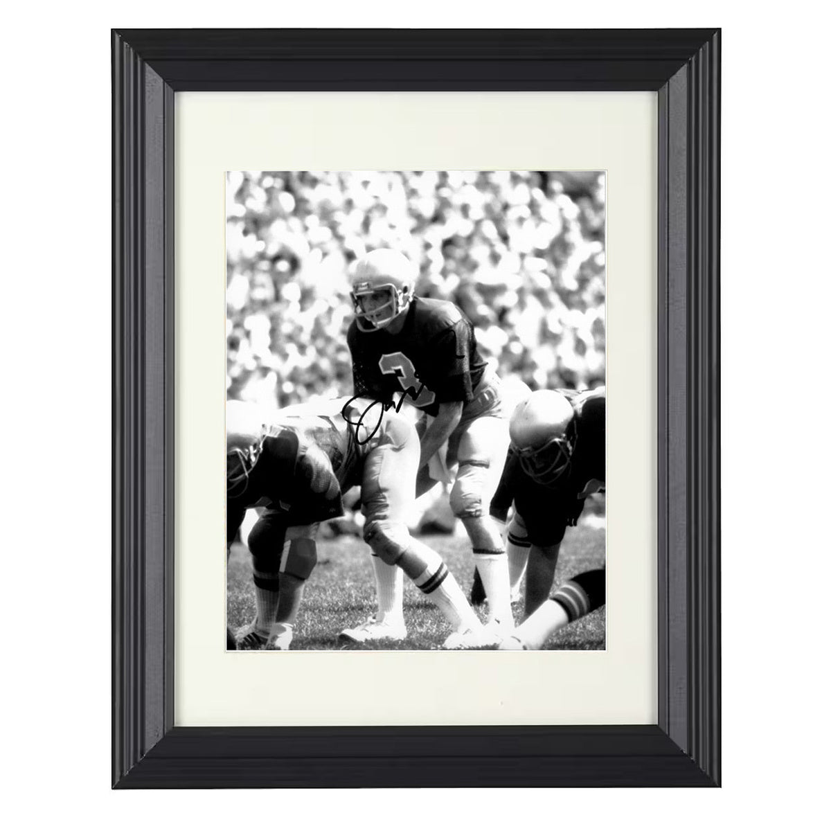 Notre Dame Football - Joe Montana Vintage Field Command 8x10 Beveled Frame college football wall art