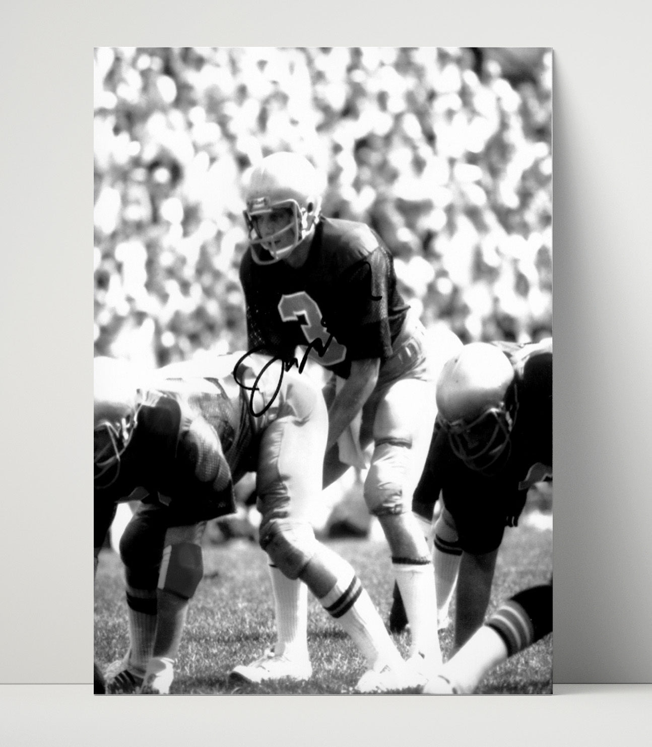 Notre Dame Football Joe Montana Vintage Field Command College Football Wall Art 16x20 Unframed Print wall art print – College Football decor