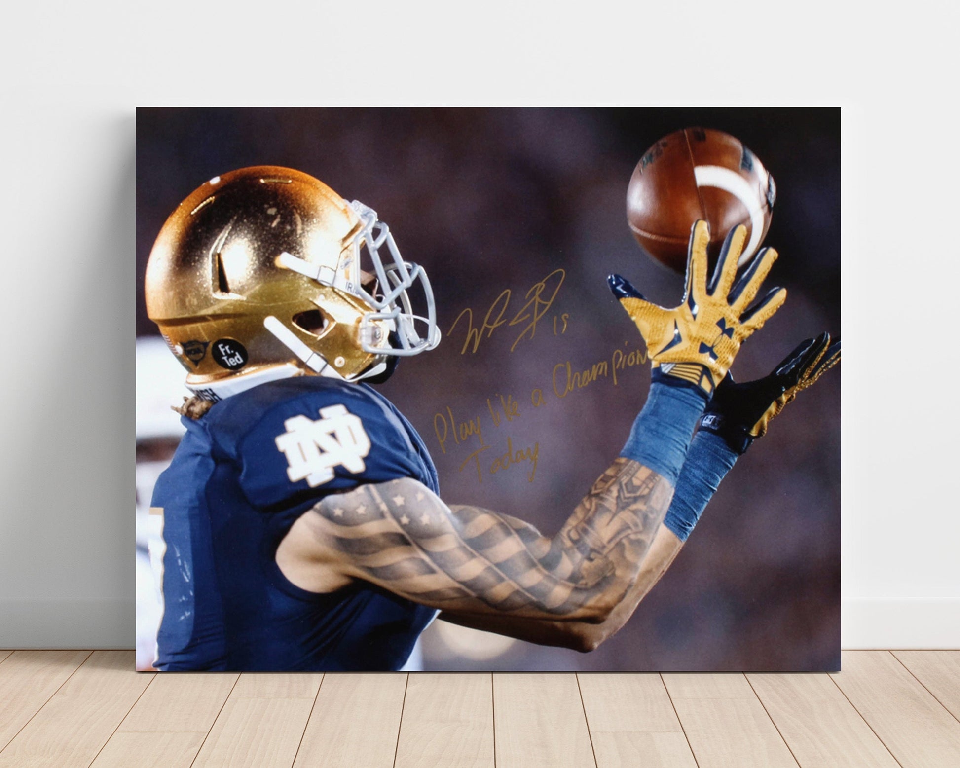 Notre Dame Football - Will Fuller Deep Ball Precision Catch 8x10 Unframed Print college football wall art