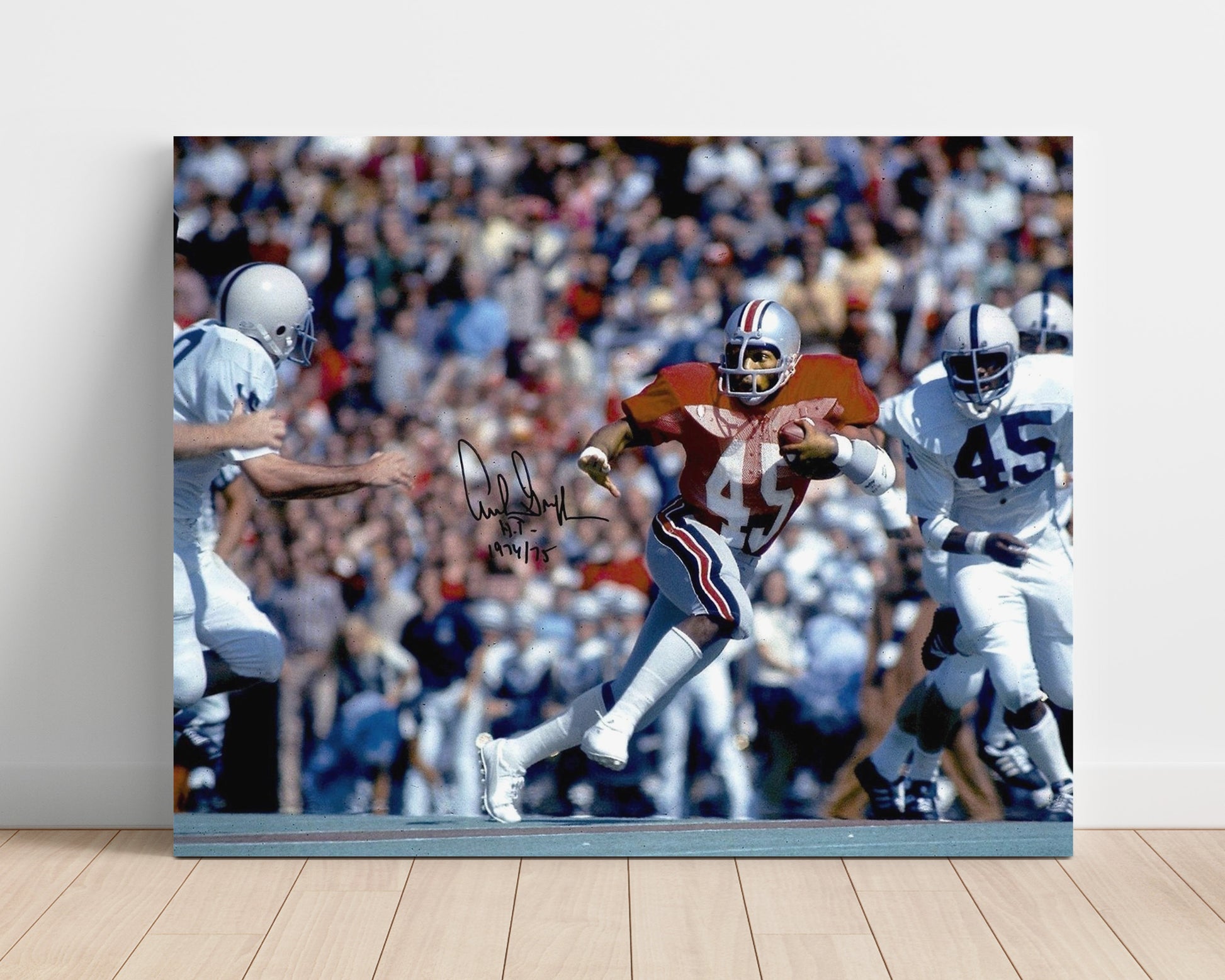 Ohio State Football Archie Griffin Double Heisman Run College Football Wall Art 16x20 Unframed Print wall art print – College Football decor