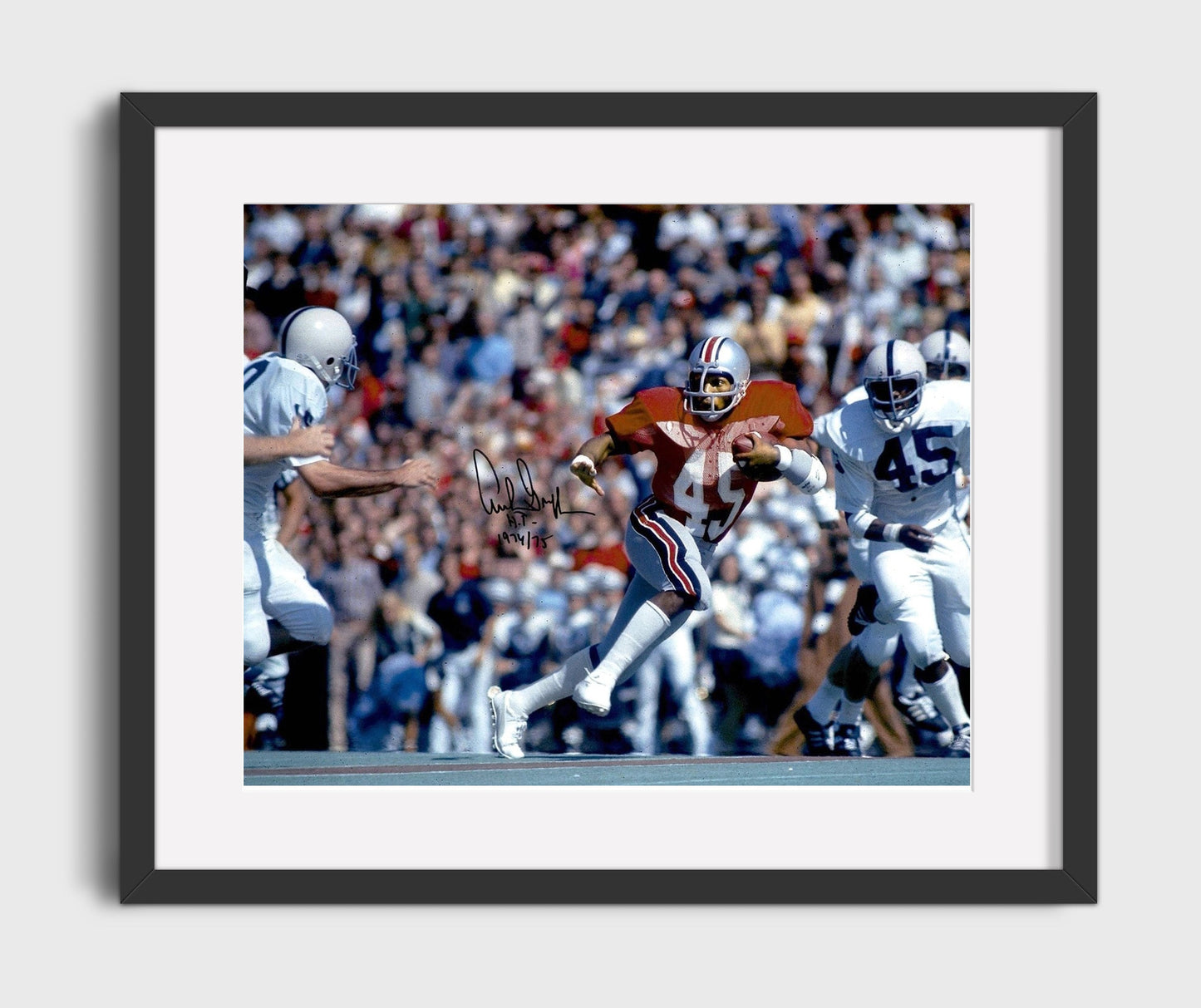 Ohio State Football - Archie Griffin Double Heisman Run 8x10 Gallery Frame college football wall art