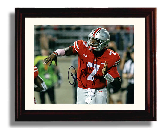 Ohio State Football Dwayne Haskins Confident Pose College Football Wall Art 8x10 Beveled Frame wall art print – College Football decor