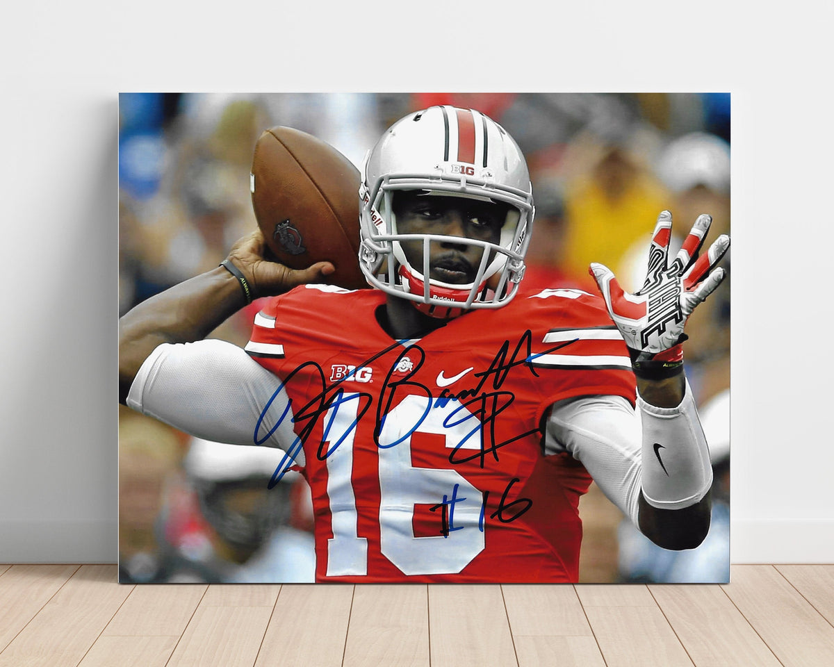 Ohio State Football - JT Barrett Rolling Out Play Action 8x10 Unframed Print college football wall art