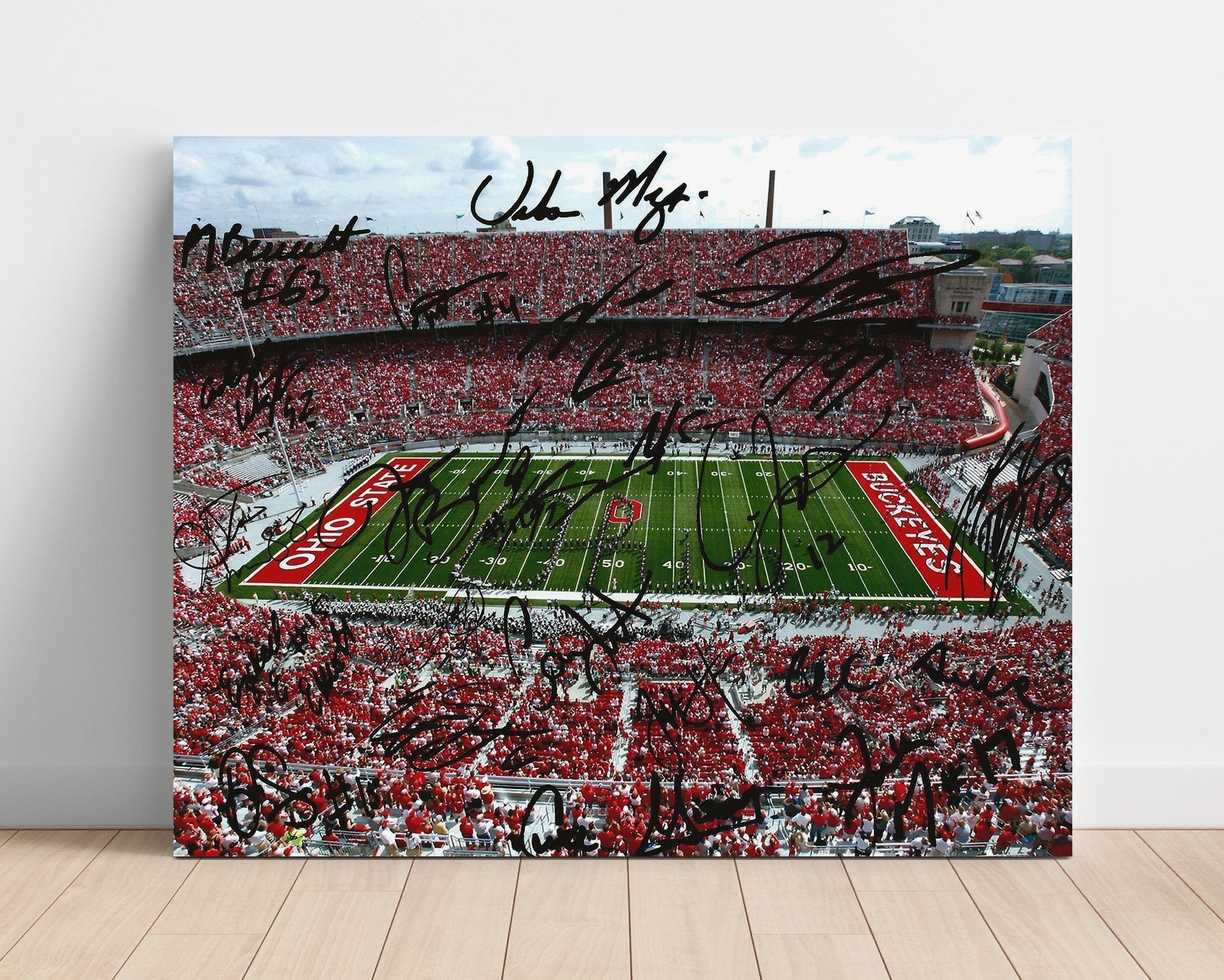 Ohio State Football - Ohio Stadium Packed Crowd Field View 8x10 Unframed Print college football wall art