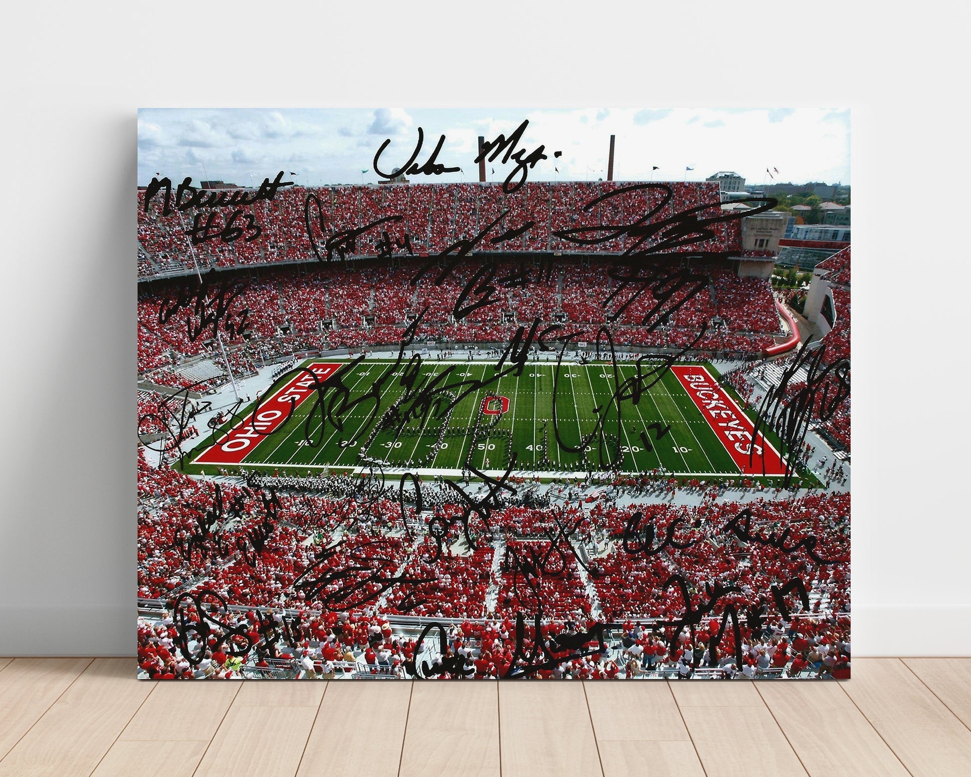 Ohio State Football Ohio Stadium Packed Crowd Field View College Football Wall Art 16x20 Unframed Print wall art print – College Football decor