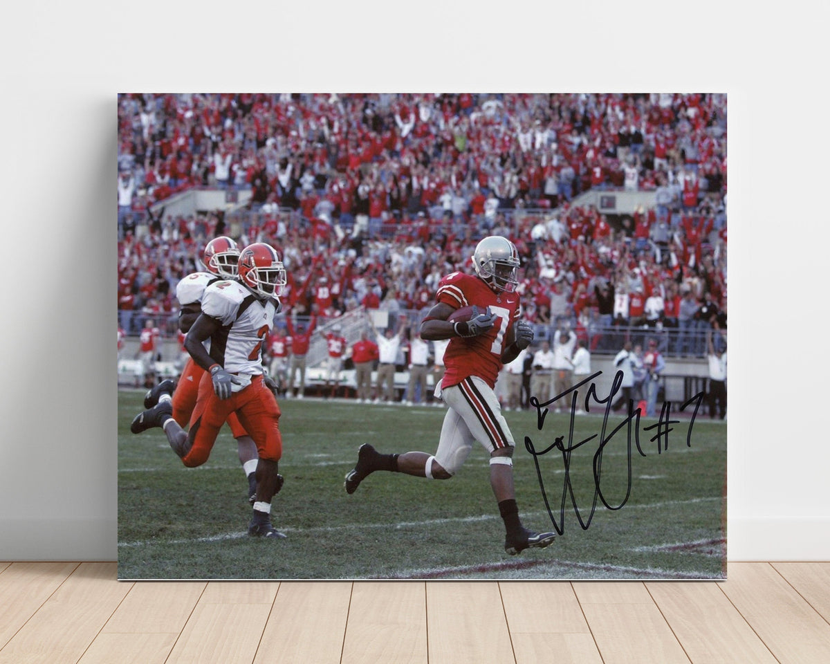 Ohio State Football - Ted Ginn Jr Open Field Breakaway Sprint 8x10 Unframed Print college football wall art