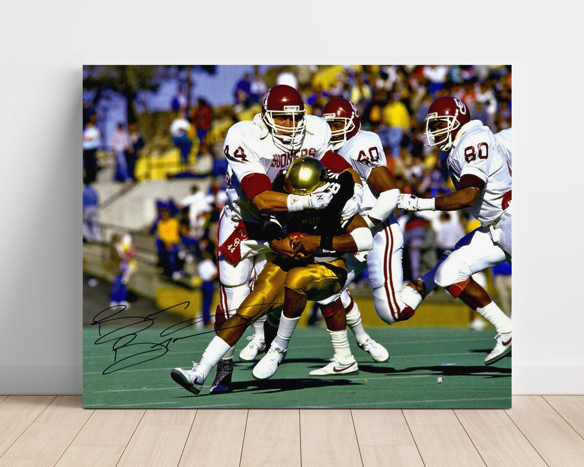 Oklahoma Football - Brian BosworthWrap Tackle 8x10 Unframed Print college football wall art