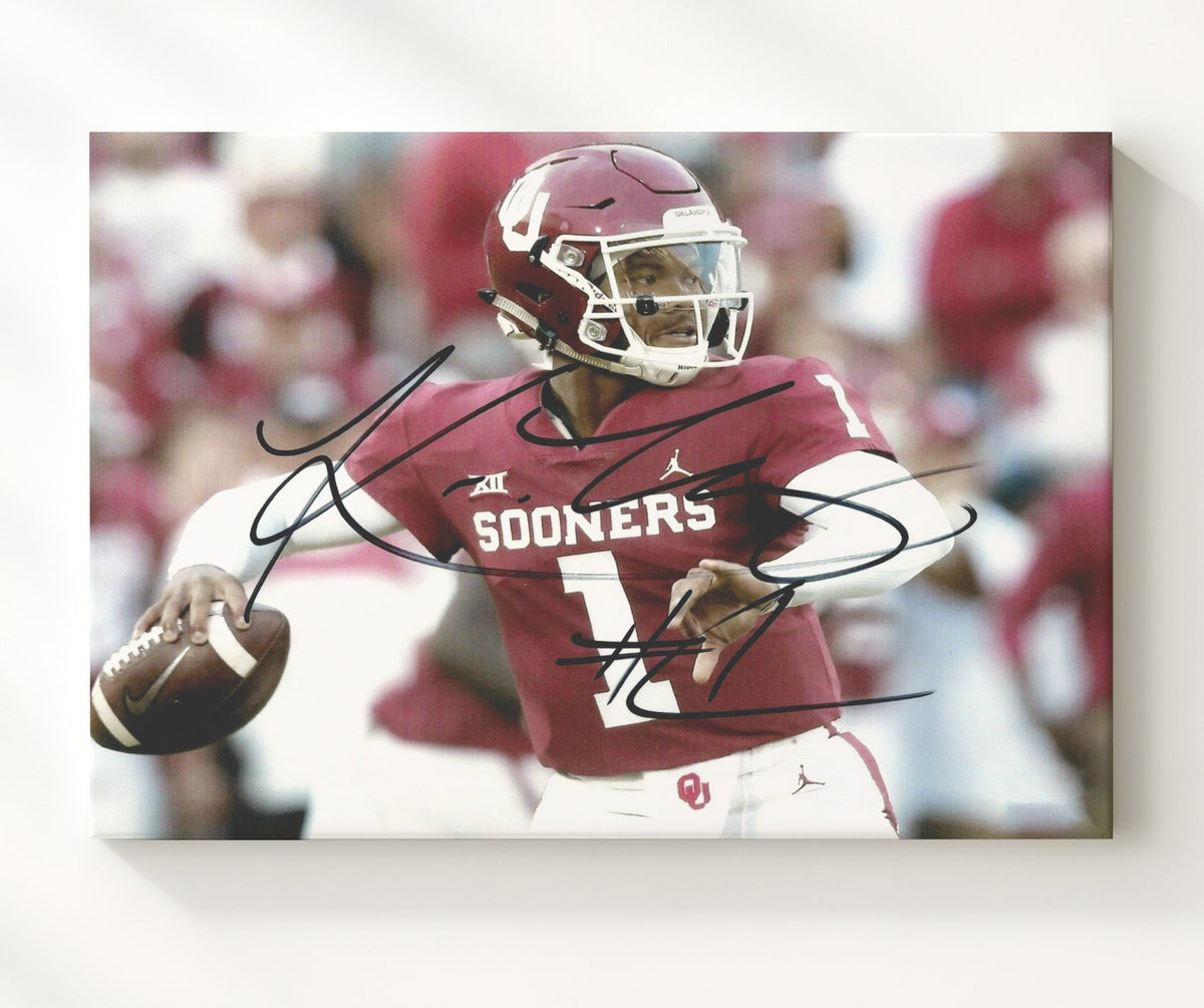 Oklahoma Football - Kyler MurrayPocket Throw 8x10 Canvas college football wall art
