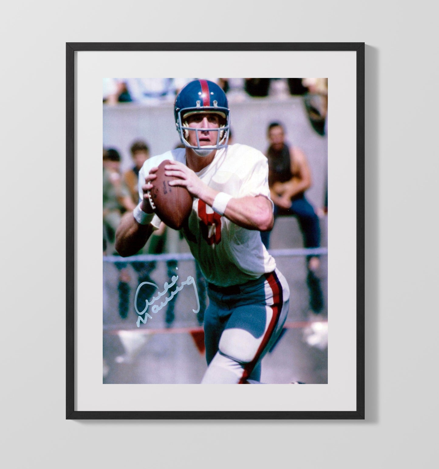 Ole Miss Football Archie Manning Pocket Command College Football Wall Art 16x20 Gallery Frame wall art print – College Football decor