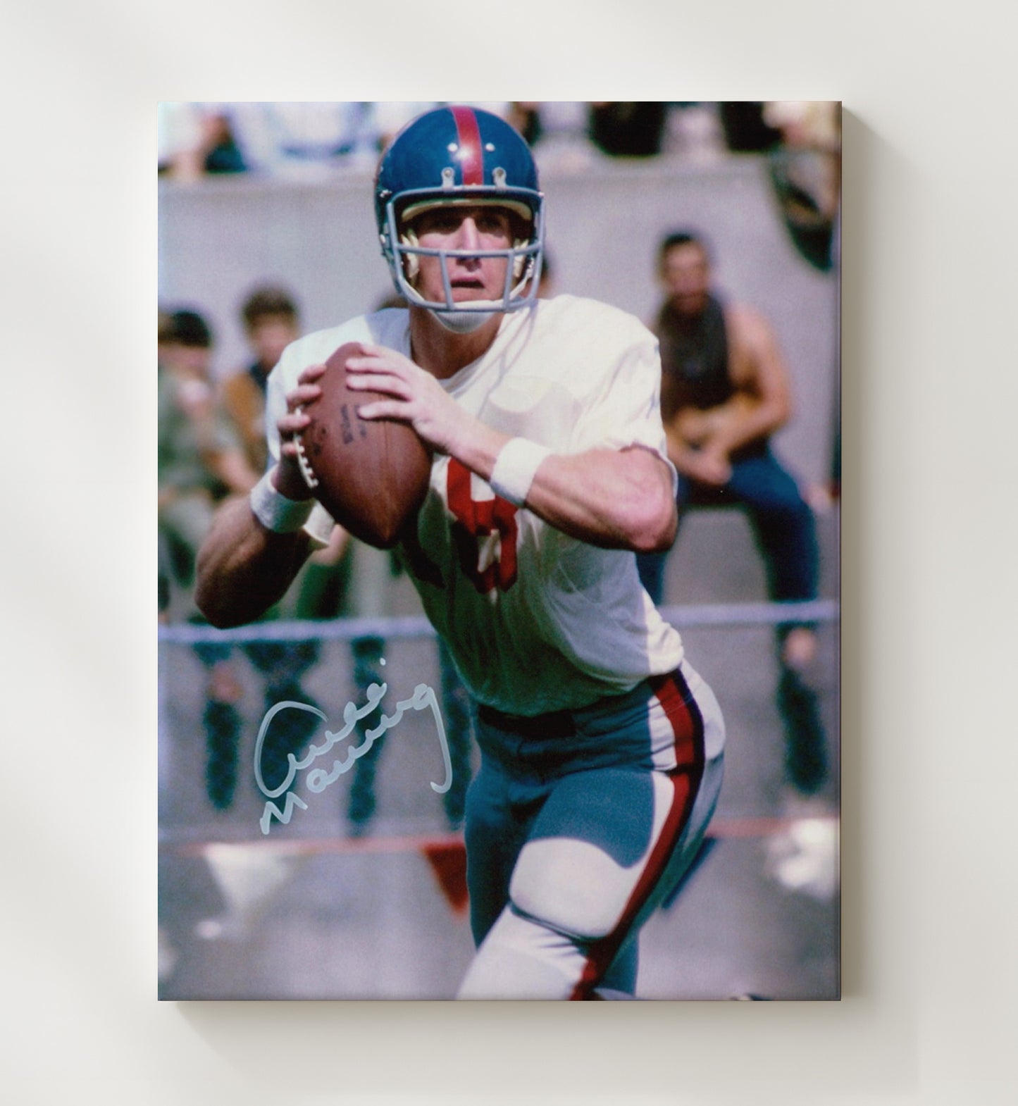 Ole Miss Football Archie Manning Pocket Command College Football Wall Art 20x24 Canvas wall art print – College Football decor