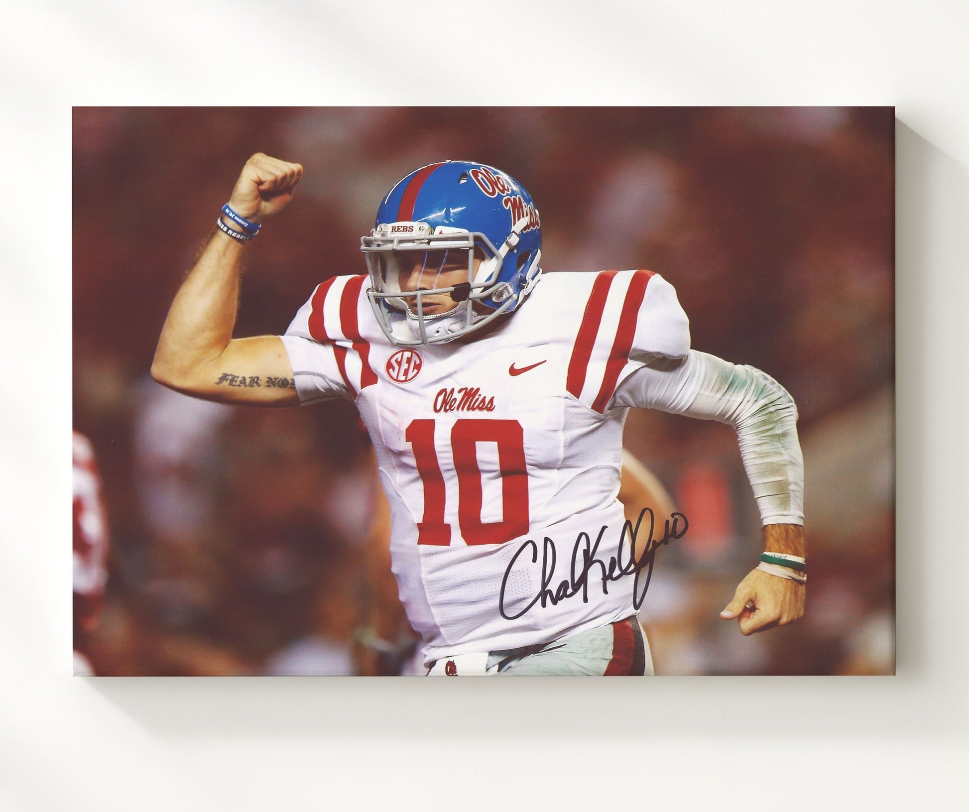 Ole Miss Football - Chad KellyCelebration Flex 8x10 Canvas college football wall art