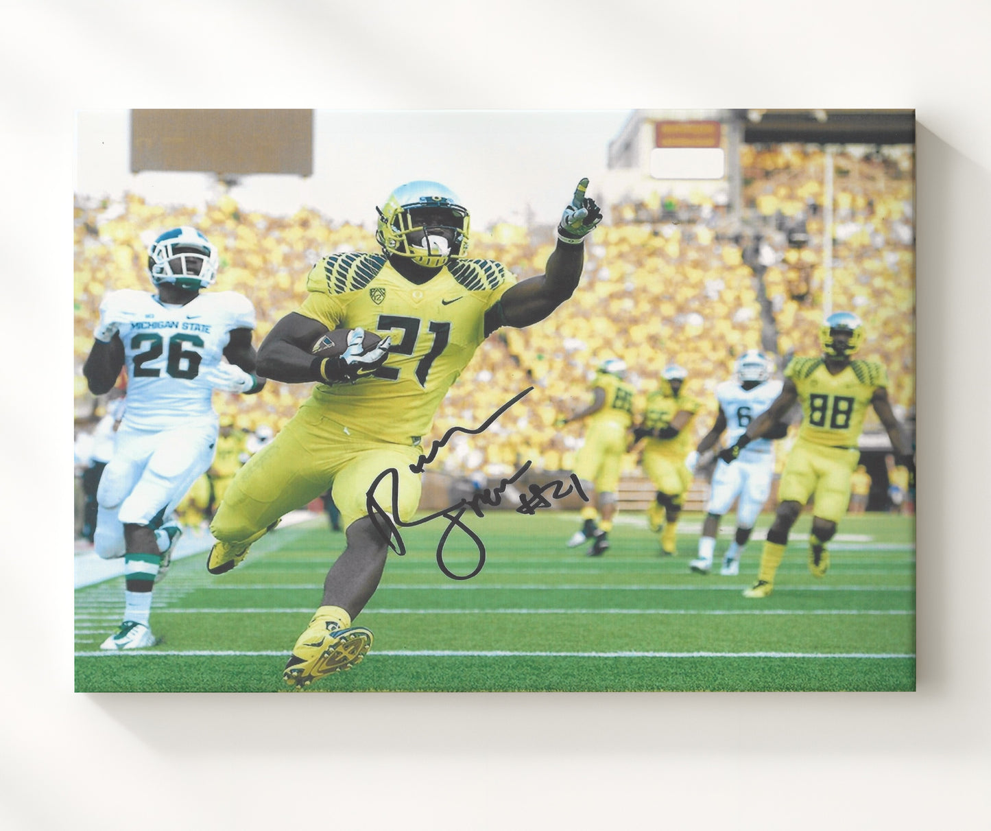 Oregon Football - Royce FreemanOpen Field Run 8x10 Canvas college football wall art