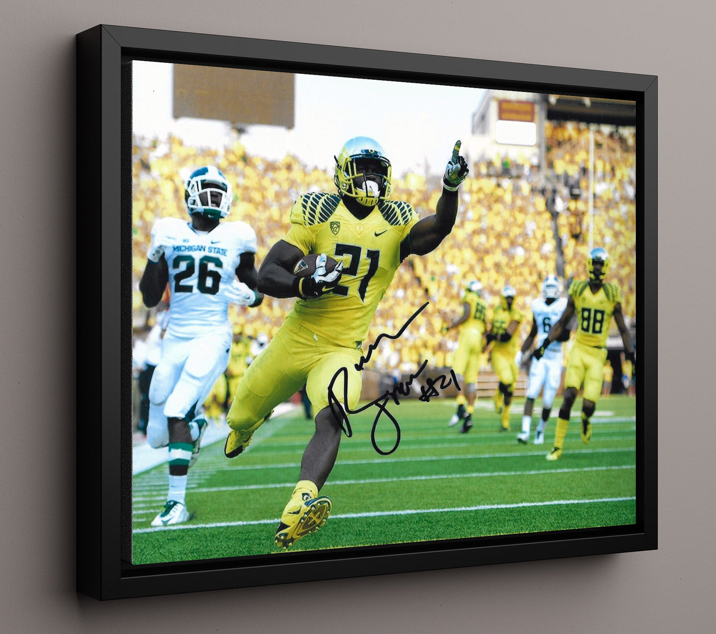 Oregon Football - Royce FreemanOpen Field Run 8x10 Framed Canvas college football wall art