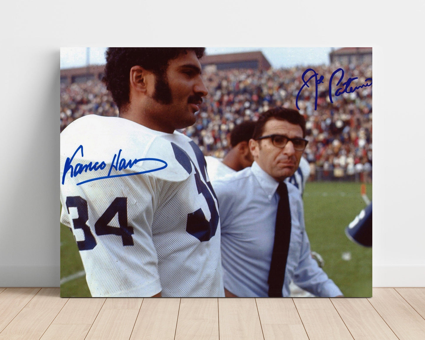 Penn State Football - Franco Harris and Joe PaternoSideline Moment 8x10 Unframed Print college football wall art