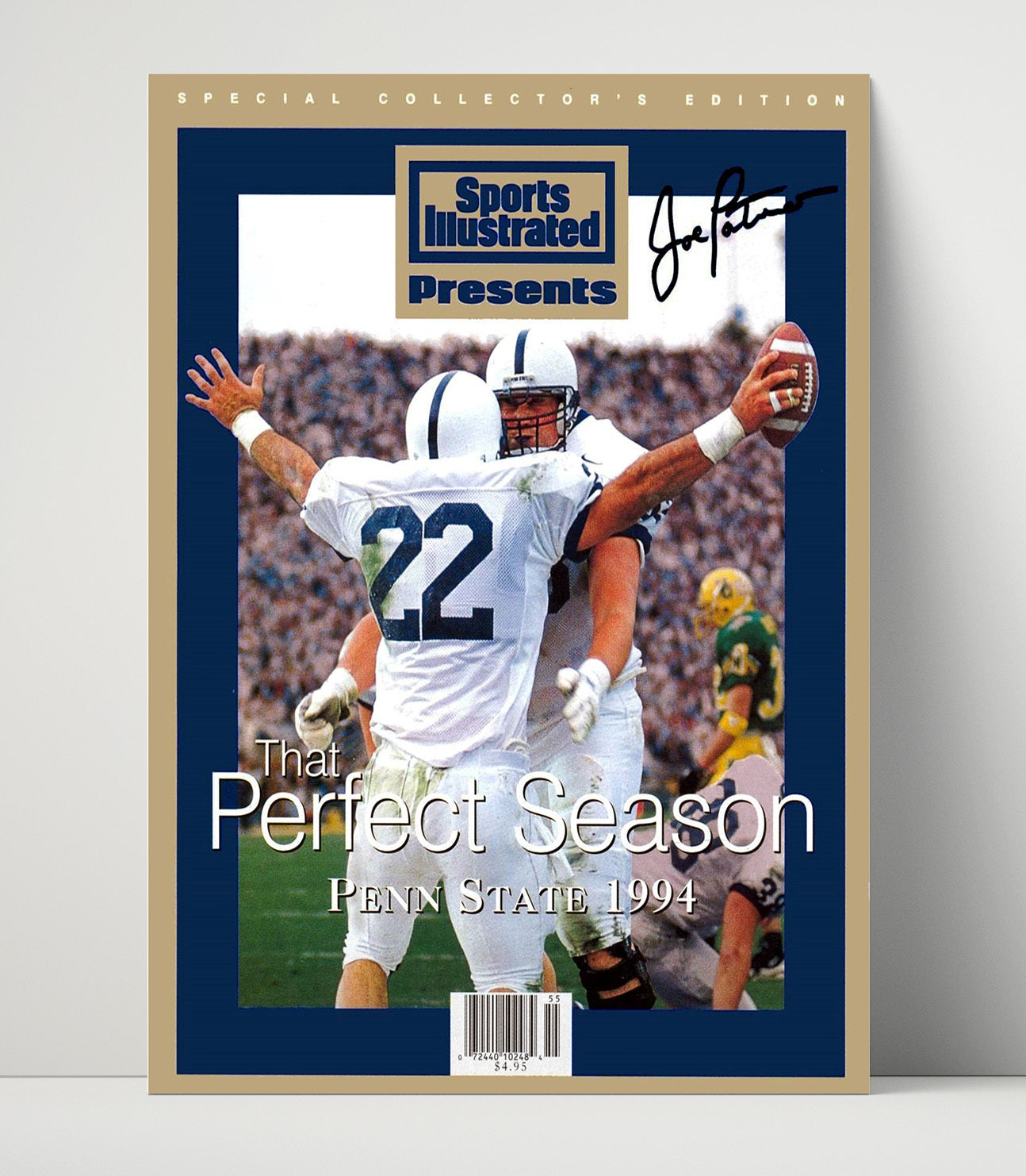 Penn State Football Joe Paterno Perfect Season SI Special 1994 College Football Wall Art 16x20 Unframed Print wall art print – College Football decor