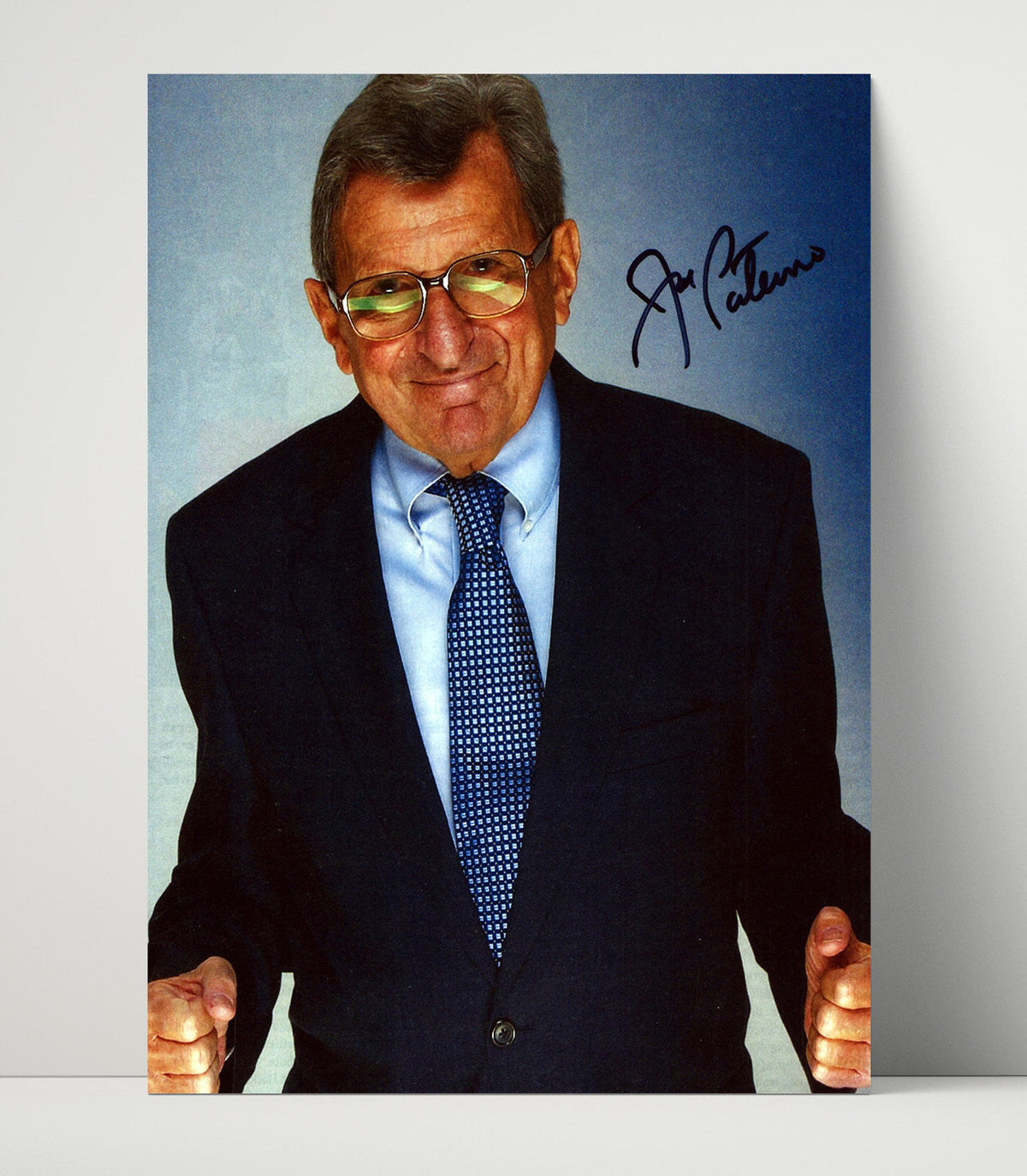 Penn State Football – Joe Paterno Sideline Leader unframed college football poster print