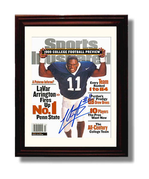 Penn State Football LaVar Arrington Linebacker Fury SI Cover 1999 College Football Wall Art 8x10 Beveled Frame wall art print – College Football decor