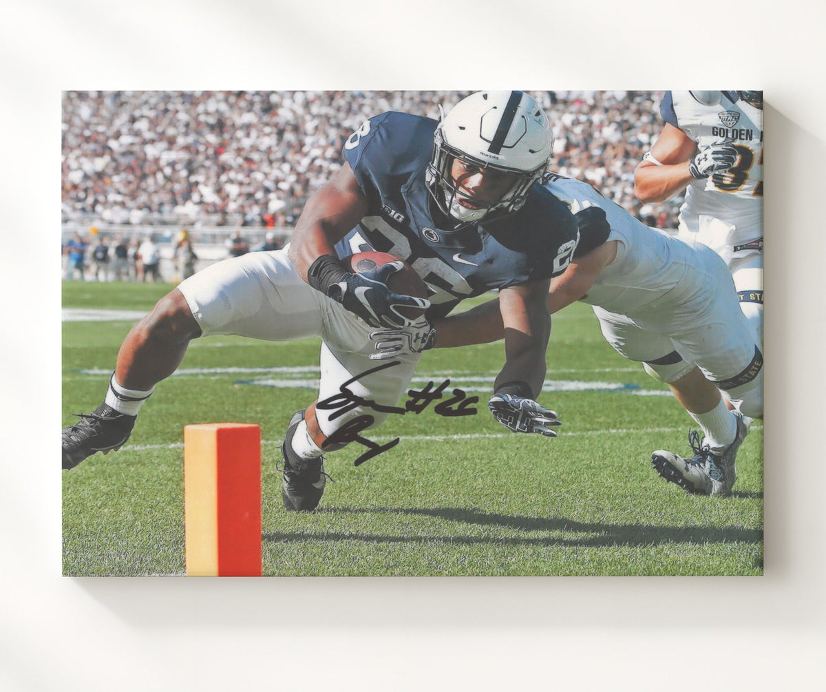 Penn State Football - Saquon BarkleyGoal Line Dive 8x10 Canvas college football wall art