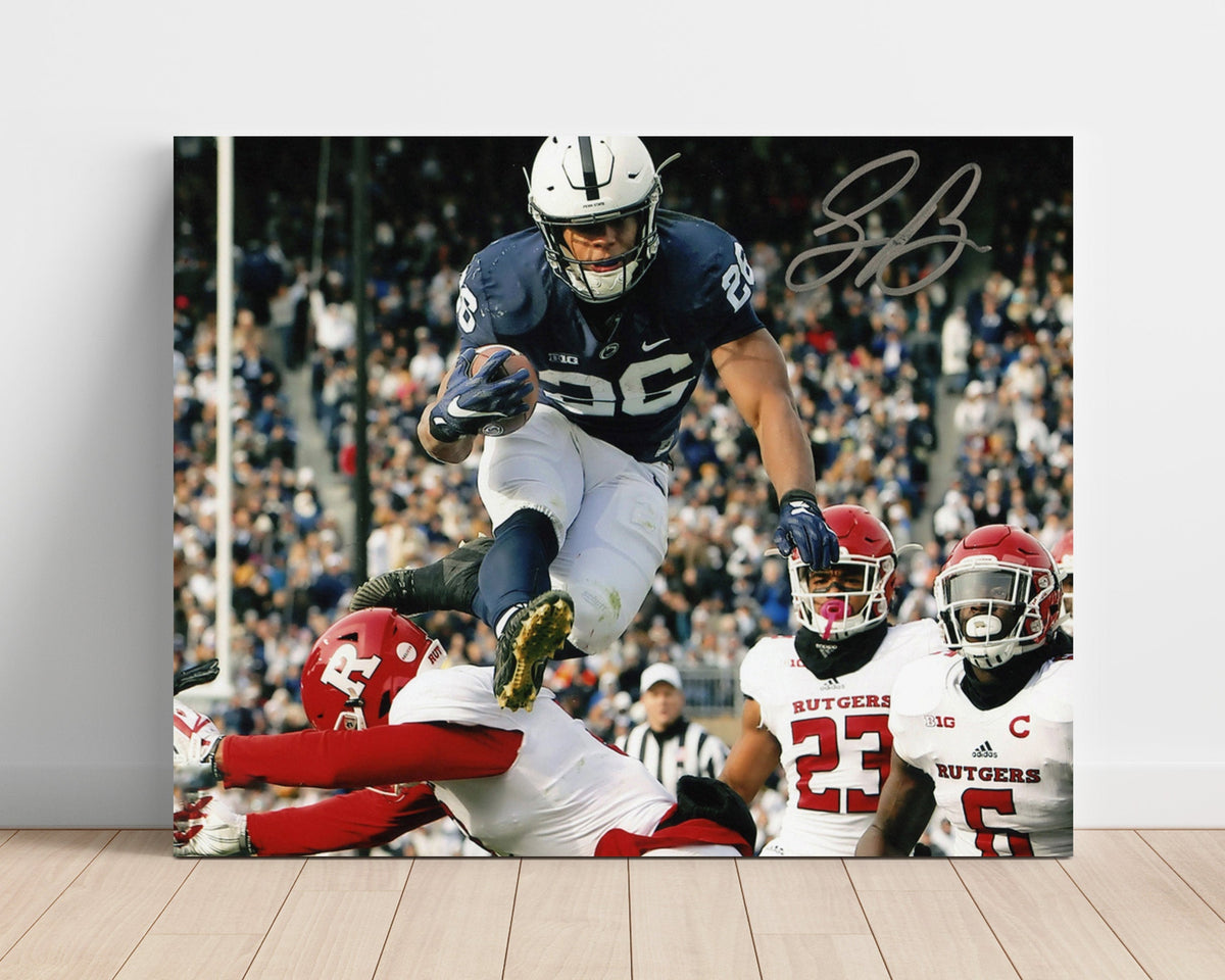 Penn State Football - Saquon BarkleyHurdle 8x10 Unframed Print college football wall art