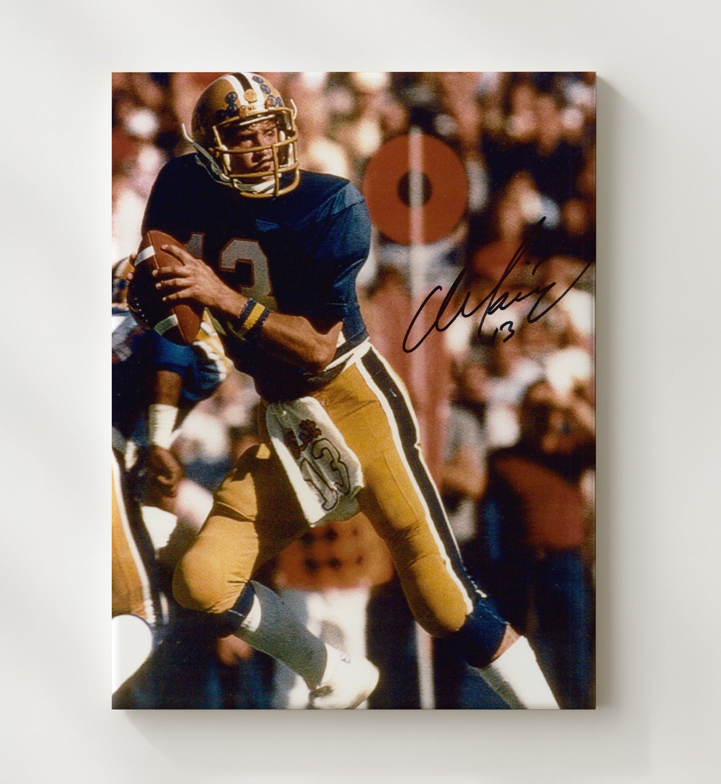 Pitt Football - Dan Marino Pocket Passer Classic 8x10 Canvas college football wall art