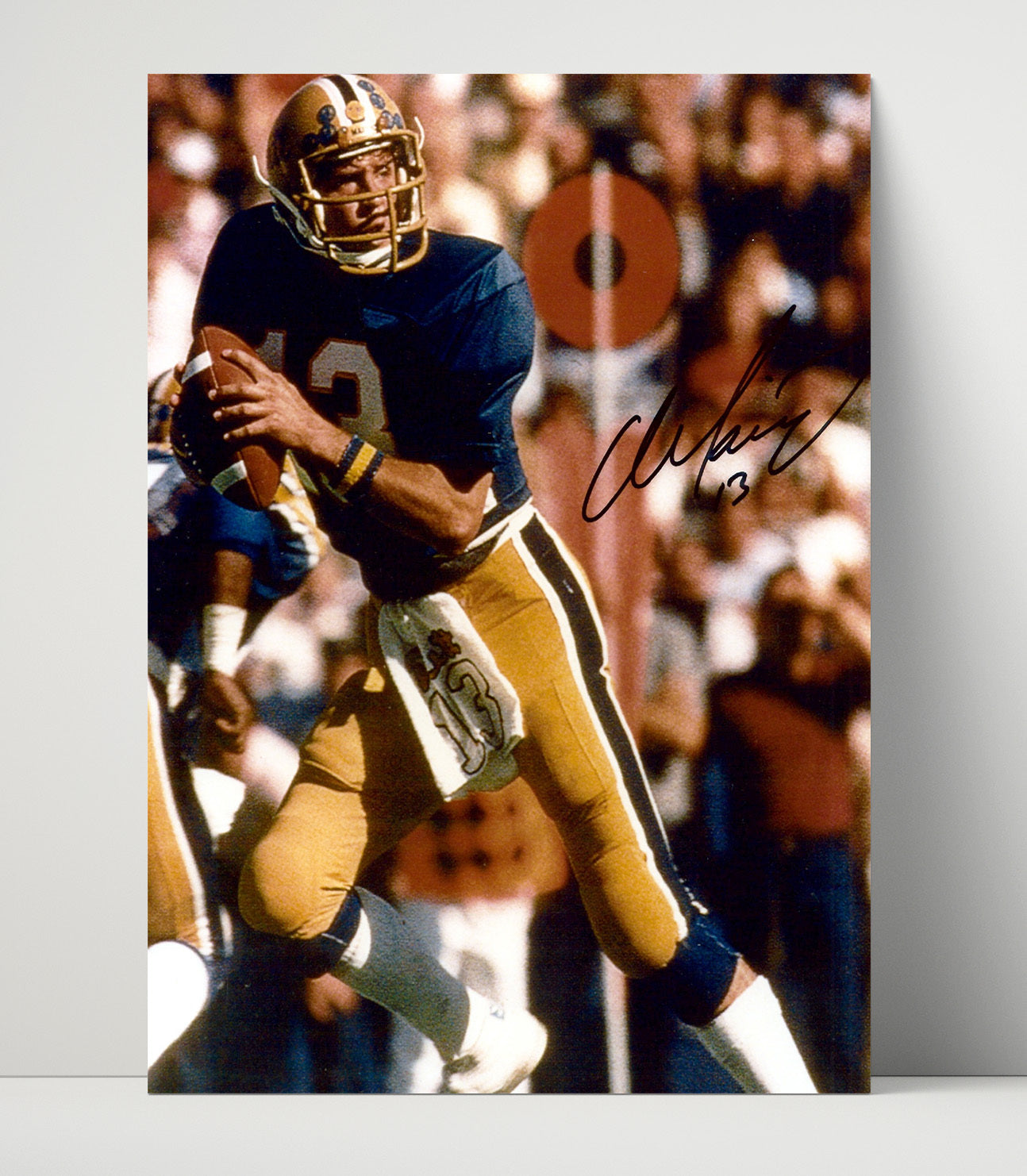 Pitt Football Dan Marino Pocket Passer Classic College Football Wall Art 16x20 Unframed Print wall art print – College Football decor