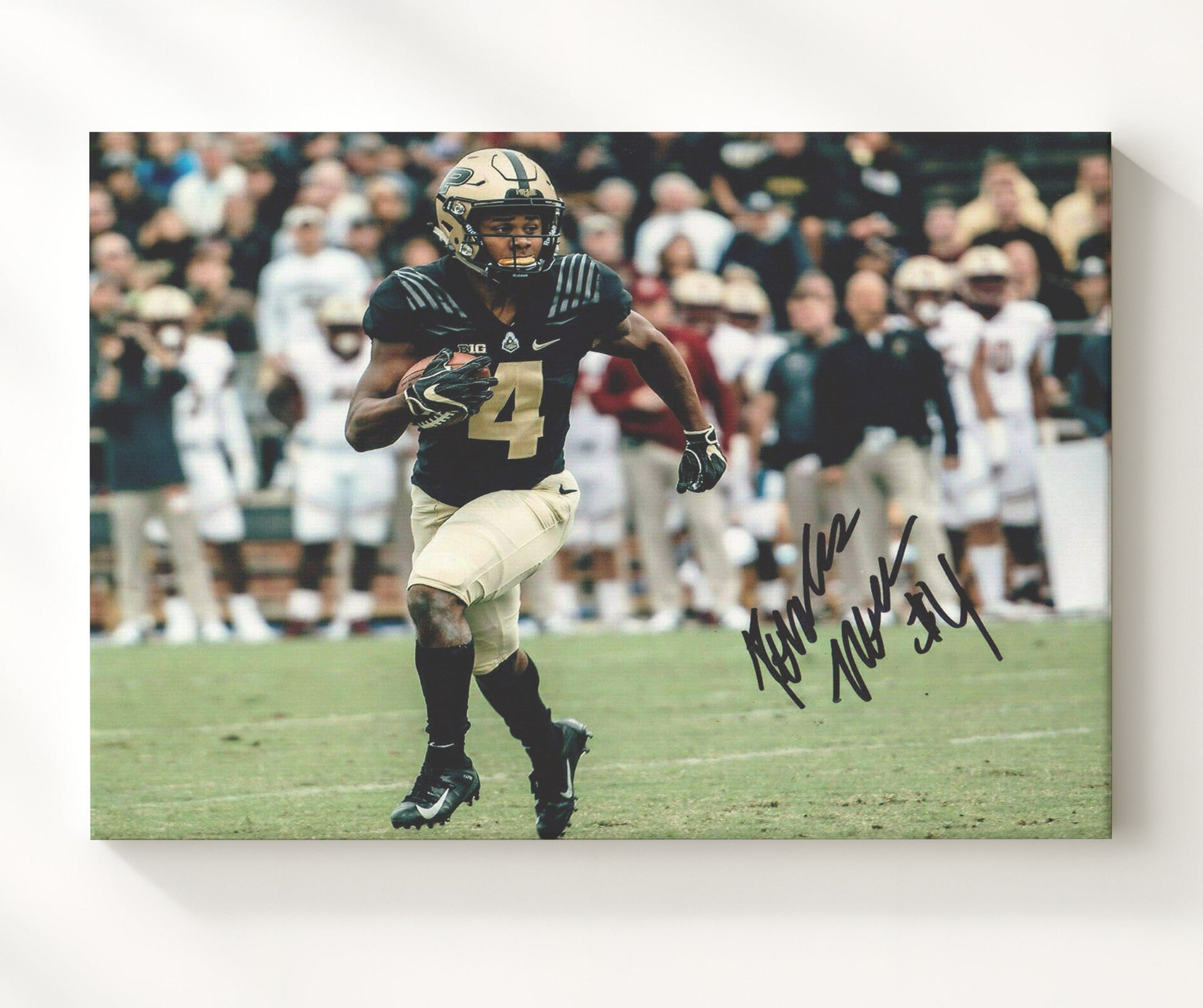 Purdue Football - Rondale Moore Explosive Breakaway 8x10 Canvas college football wall art