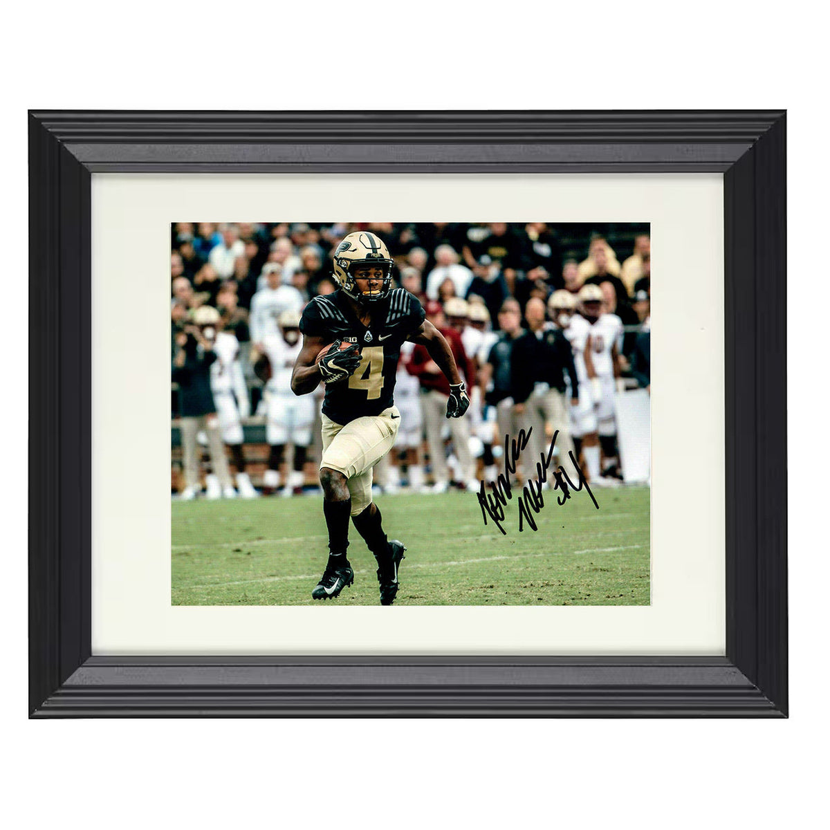 Purdue Football - Rondale Moore Explosive Breakaway 8x10 Beveled Frame college football wall art