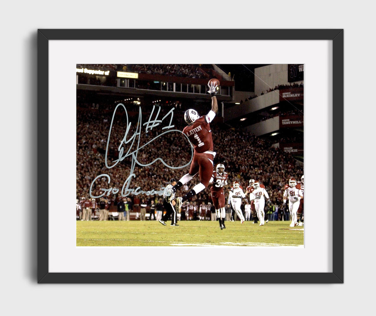 South Carolina Football - Alshon Jeffery Aerial Touchdown Grab 8x10 Gallery Frame college football wall art