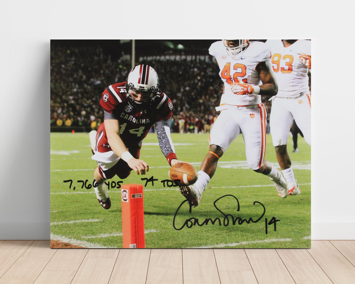 South Carolina Football - Connor Shaw Goal Line Extension 8x10 Unframed Print college football wall art