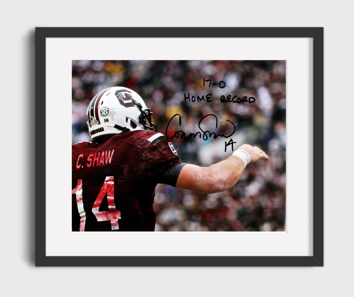 South Carolina Football - Connor Shaw Undefeated Home Command 8x10 Gallery Frame college football wall art